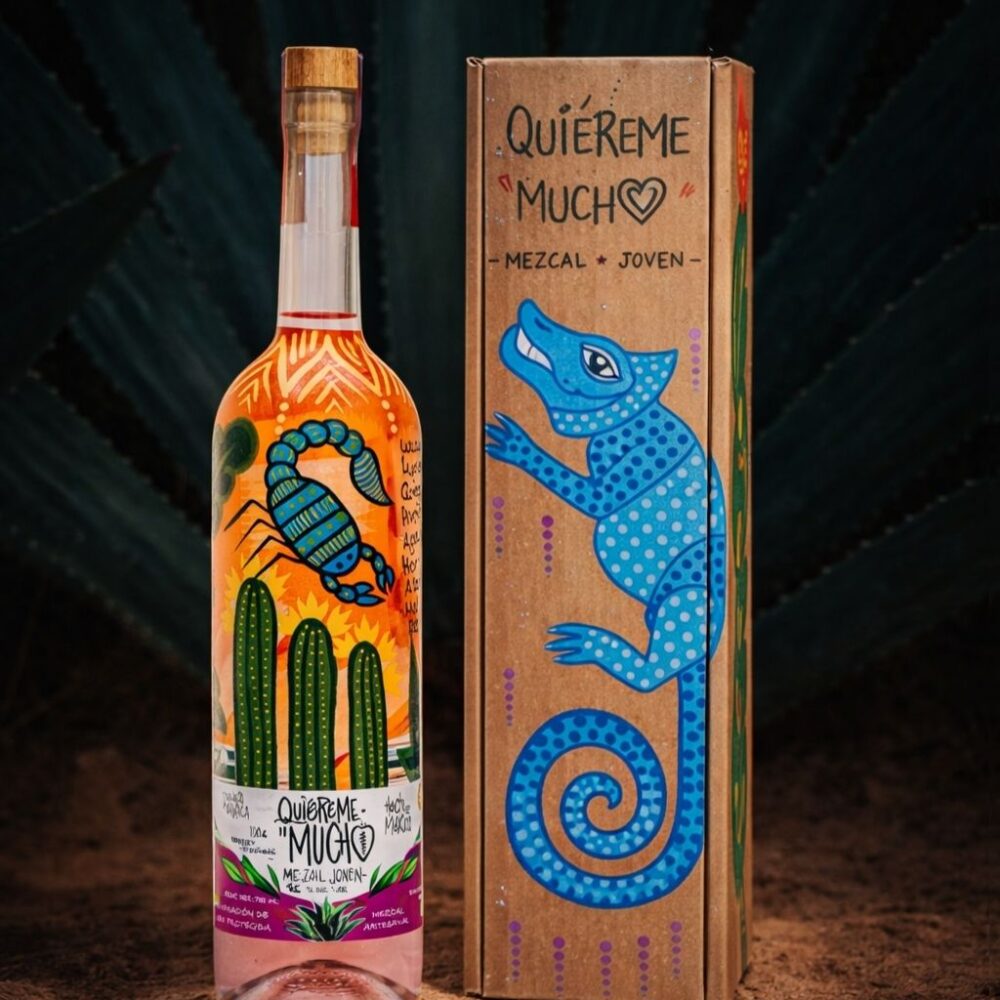 Mezcal Tepeztate con Caja – Edición Especial “Quiéreme Mucho”