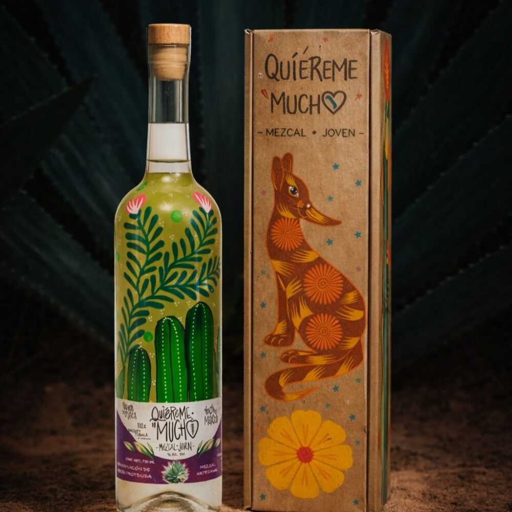Mezcal Tobalá con Caja – Edición Especial “Quiéreme Mucho”